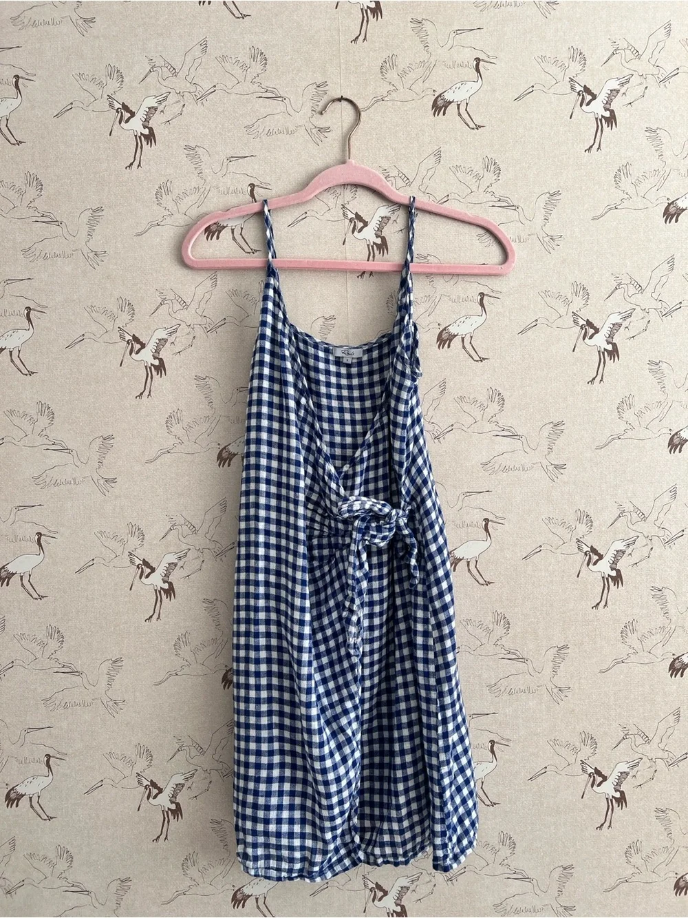 Rails Malia gingham wrap mini dress blue - Picture 2 of 7
